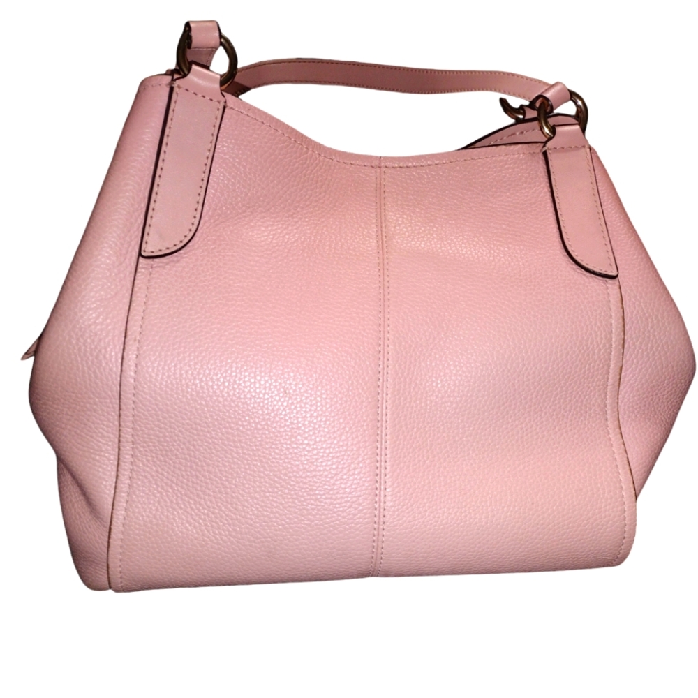 Michael Kors Molly Pink Pebble leather Large Shoulder Tote Bag with dust bag - Picture 4 of 11